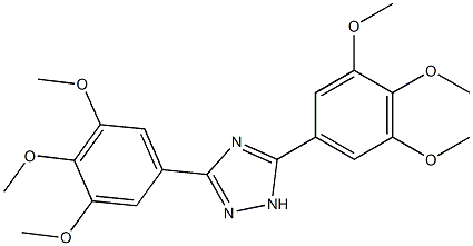 3,5-Bis(3,4,5-trimethoxyphenyl)-1H-1,2,4-triazole Struktur