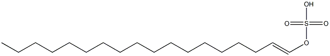 Sulfuric acid hydrogen 1-octadecenyl ester Struktur