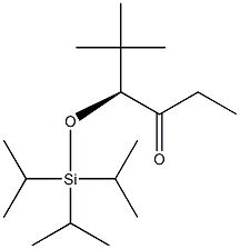 (S)-5,5-Dimethyl-4-[(triisopropylsilyl)oxy]-3-hexanone Struktur