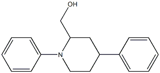 1,4-Diphenylpiperidine-2-methanol Struktur