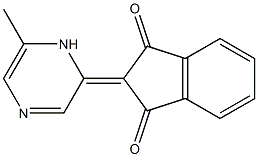 2-[6-Methyl-pyrazin-2(1H)-ylidene]-indane-1,3-dione Struktur