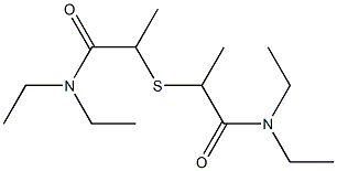 2,2'-Thiobis(N,N-diethyl-2-methylacetamide) Struktur