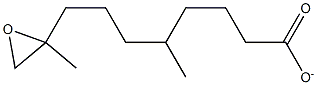 6-(2-Methyloxiranyl)-3-methylhexylacetate Struktur