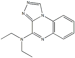 4-Diethylamino[1,2,4]triazolo[4,3-a]quinoxaline Struktur