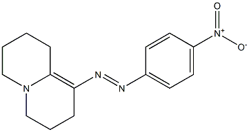 1-(4-Nitrophenylazo)-2,3,6,7,8,9-hexahydro-4H-quinolizine Struktur