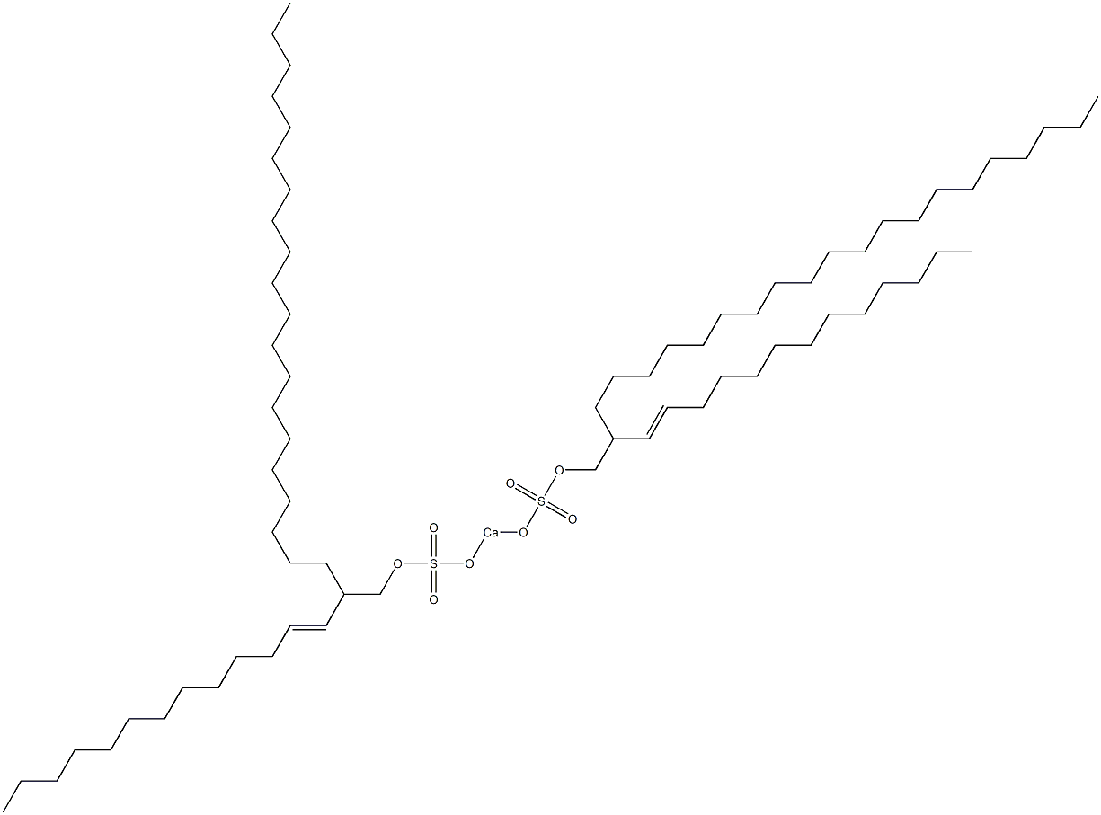 Bis[2-(1-tridecenyl)docosyloxysulfonyloxy]calcium Struktur