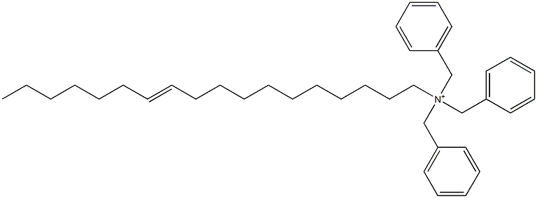 (11-Octadecenyl)tribenzylaminium Struktur