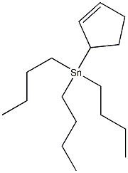 2-Cyclopentenyltributylstannane Struktur