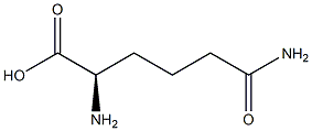 [R,(-)]-2-Amino-5-carbamoylvaleric acid Struktur