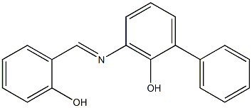 N-(2-Hydroxy-1,1'-biphenyl-3-yl)(2-hydroxyphenyl)methanimine Struktur