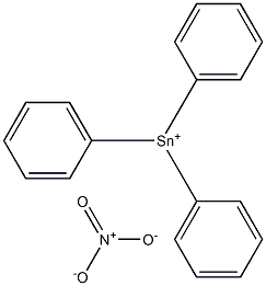 Triphenyltin(IV) nitrate Struktur