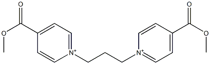 1,1'-Trimethylenebis[4-(methoxycarbonyl)pyridinium] Struktur