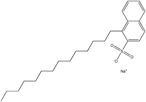 1-Tetradecyl-2-naphthalenesulfonic acid sodium salt Struktur