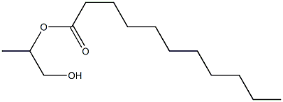 Undecanoic acid 2-hydroxy-1-methylethyl ester Struktur