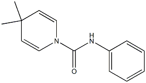 1,4-Dihydro-4,4-dimethyl-N-phenylpyridine-1-carboxamide Struktur