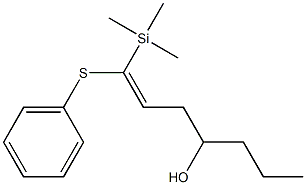 1-(Trimethylsilyl)-1-(phenylthio)-1-hepten-4-ol Struktur