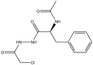 1-(N-Acetyl-L-phenylalanyl)-2-(chloroacetyl)hydrazine Struktur