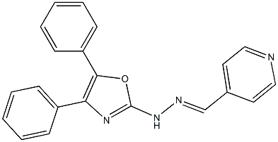 Pyridine-4-carbaldehyde (4,5-diphenyloxazol-2-yl)hydrazone Struktur