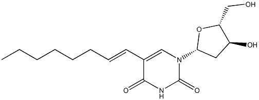 5-[(E)-1-Octenyl]-2'-deoxyuridine Struktur