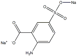 2-Amino-5-(sodiosulfo)benzoic acid sodium salt Struktur