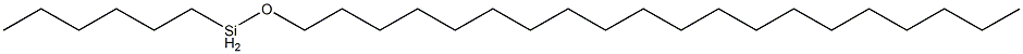 Hexyl(icosyloxy)silane Struktur