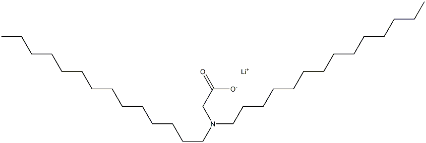 N,N-Ditetradecylglycine lithium salt Struktur