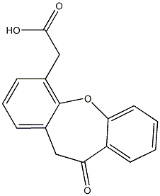 10,11-Dihydro-10-oxodibenz[b,f]oxepin-4-acetic acid Struktur