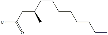 [R,(+)]-3-Methylundecanoyl chloride Struktur