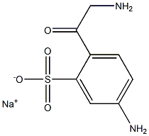 5-Amino-2-(aminoacetyl)benzenesulfonic acid sodium salt Struktur