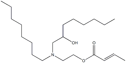 Crotonic acid 2-[N-(2-hydroxyoctyl)-N-octylamino]ethyl ester Struktur