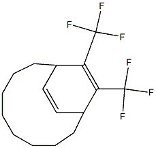 11,12-Bis(trifluoromethyl)bicyclo[8.2.2]tetradeca-11,13-diene Struktur