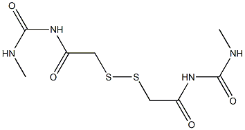 1,1'-(Dithiobismethylenebiscarbonyl)bis[3-methylurea] Struktur