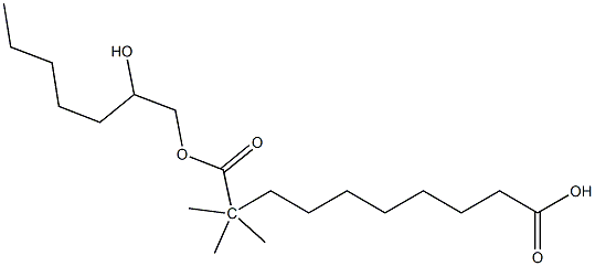 Heptane-1,2-diol 1-(2,2-dimethylpropanoate)2-octanoate Struktur