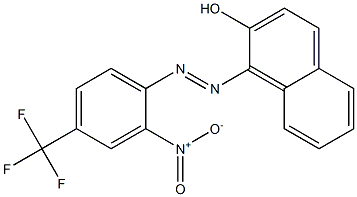 1-[(4-Trifluoromethyl-2-nitrophenyl)azo]-2-naphthol Struktur