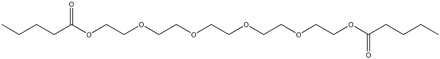 2,2'-[1,2-Ethanediylbis[oxy(2,1-ethanediyl)oxy]]bis(ethanol valerate) Struktur