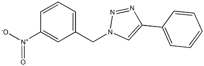 1-(3-Nitrobenzyl)-4-phenyl-1H-1,2,3-triazole Struktur