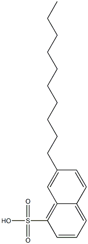 7-Decyl-1-naphthalenesulfonic acid Struktur