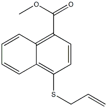 4-[(2-Propenyl)thio]-1-naphthoic acid methyl ester Struktur