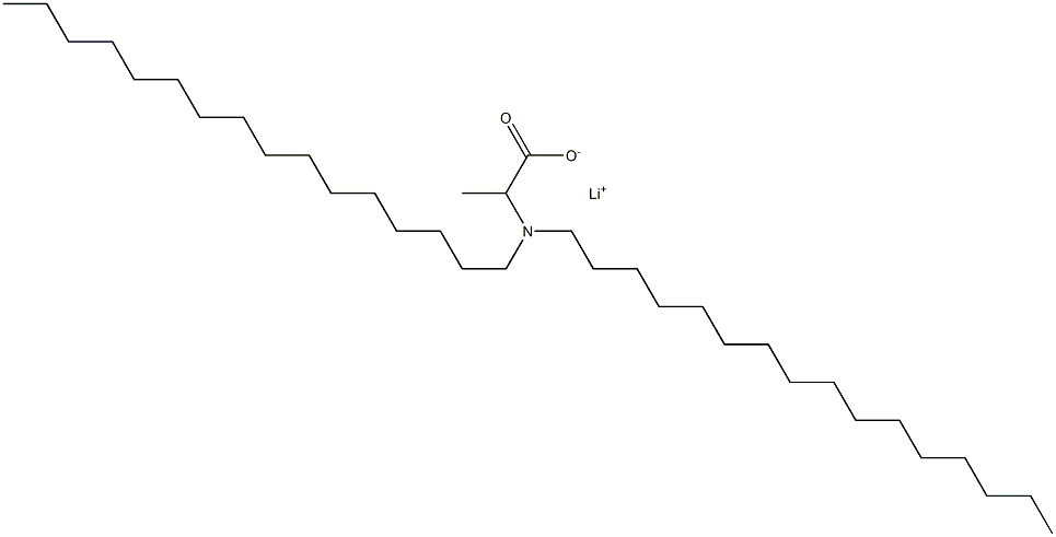 2-(Dihexadecylamino)propanoic acid lithium salt Struktur