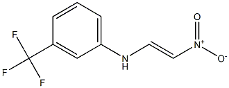 (E)-1-[[3-(Trifluoromethyl)phenyl]amino]-2-nitroethene Struktur