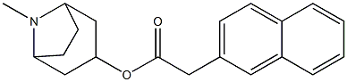 Naphthalene-2-acetic acid 8-methyl-8-azabicyclo[3.2.1]octan-3-yl ester Struktur