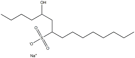 5-Hydroxypentadecane-7-sulfonic acid sodium salt Struktur