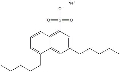 3,5-Dipentyl-1-naphthalenesulfonic acid sodium salt Struktur