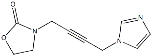 3-[4-(1H-Imidazol-1-yl)-2-butynyl]oxazolidin-2-one Struktur