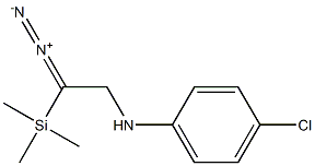 N-[2-Diazo-2-(trimethylsilyl)ethyl]-4-chlorobenzenamine Struktur