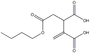 3-Butene-1,2,3-tricarboxylic acid 1-butyl ester Struktur