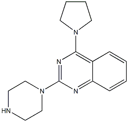 2-(1-Piperazinyl)-4-(1-pyrrolidinyl)quinazoline Struktur