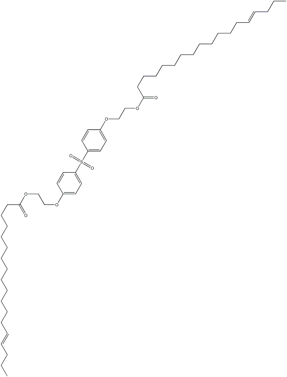 Bis[4-[2-(14-octadecenoyloxy)ethoxy]phenyl] sulfone Struktur