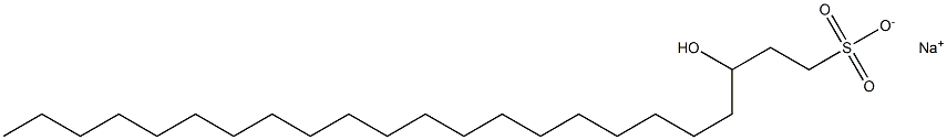 3-Hydroxy-1-tricosanesulfonic acid sodium salt Struktur