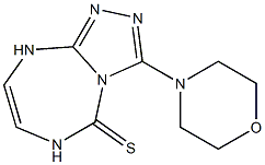 3-Morpholino-5,8-dihydro-4H-1,2,3a,5,8-pentaazaazulene-4-thione Struktur